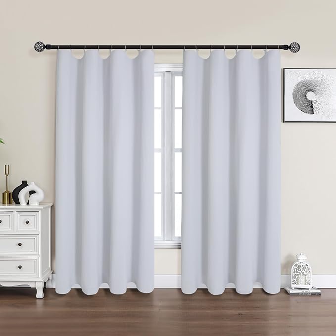 Chyhomenyc 2 Panels 100% Blackout Curtain Liners, Each 50" Wx80 L | 100% - Image 9