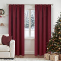 BGment Burgundy Blackout Curtains 84 Inch Long by BGment