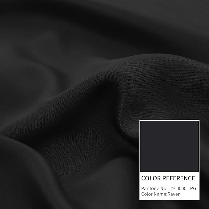 BGment Black Out Curtains 48 Inch Length, Darkening Bedroom Drape 2 Panels | - Image 7