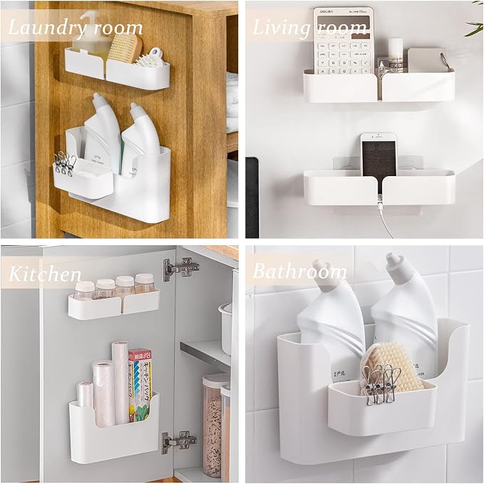 4 Pack Bedside Shelf Wall Mount, Wall Mounted Floating Shelf, Bedside Shelf - Image 7