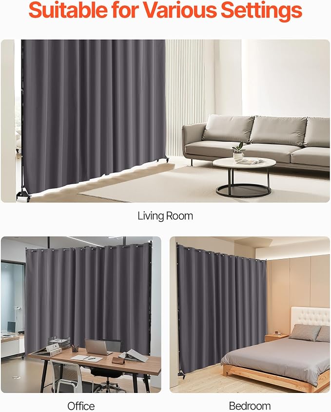 VEVOR Room Divider, Portable Panel Room Divider - Image 6