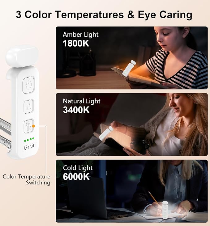 Gritin Reading Light, Rechargeable Book Light - Image 4