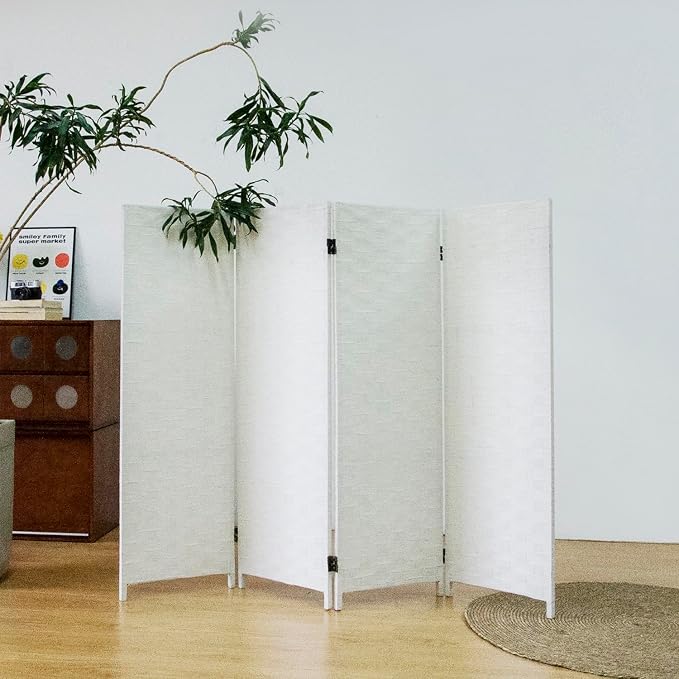 4 Panel Double Sided Short Room Divider - Image 3