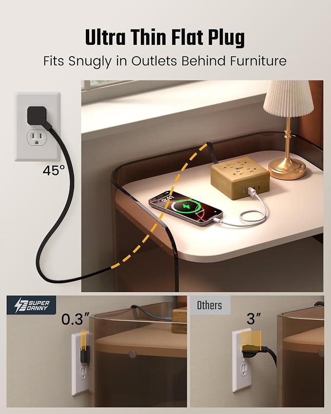 USB Power Strip Surge Protector - Image 3