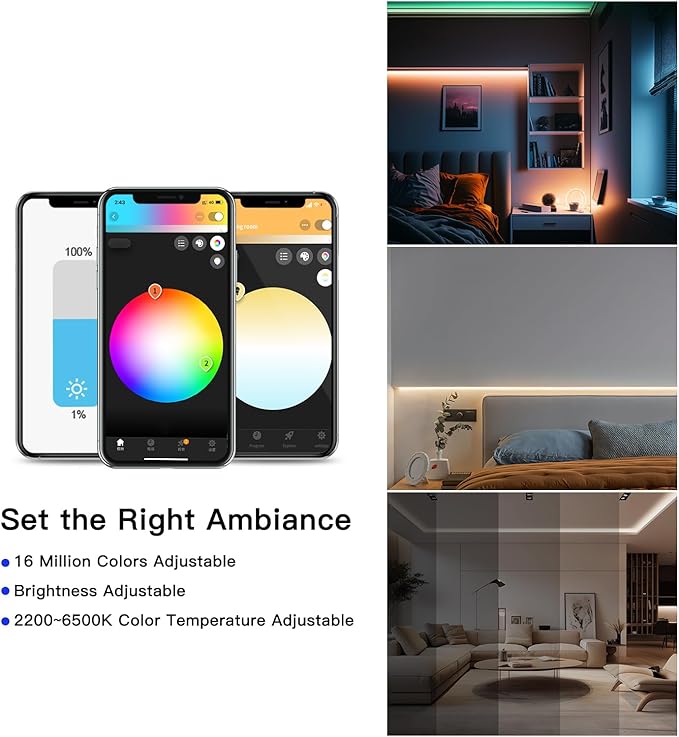 GLEDOPTO WiFi+Bluetooth 5 Modes in 1 Mini LED Strip Controller DC12-24V RGBCCT RGBW RGB CCT WWCW Dimmer Work with Tuya Smart Life App Voice Control for PWM Dimming LED Strip Light