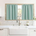 RYB HOME Cafe Blackout Curtains 24 inch Length by RYBHOME