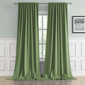 Blackout Curtains 108 Inches Back Tab/Rod Pocket Thermal Insulated Room by DUALIFE