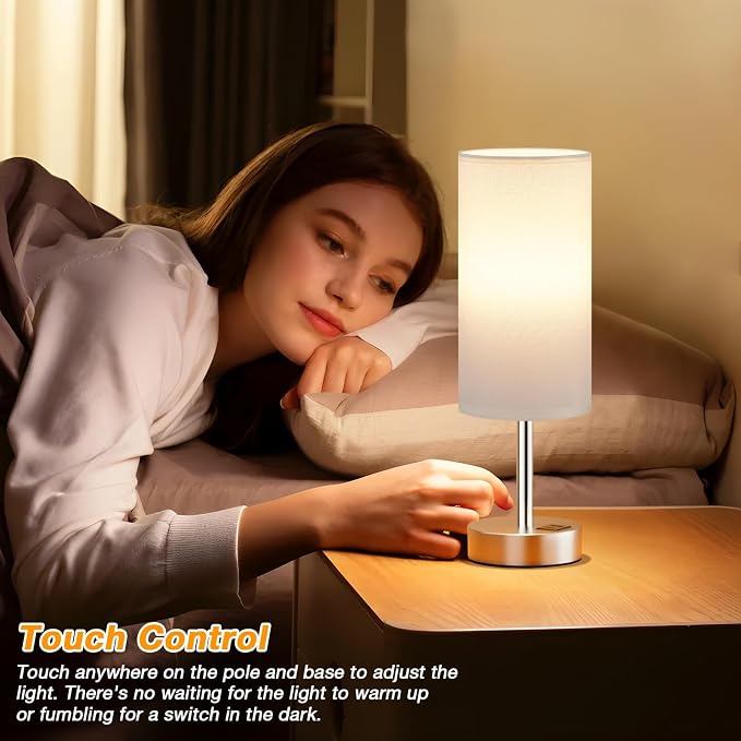 Dicoool Bedside Table Lamp for Bedroom - Image 3