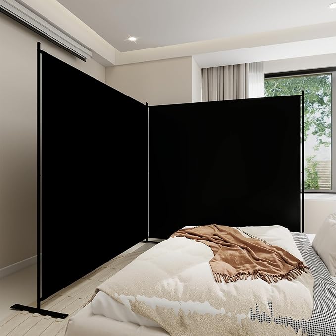 T&Jero 2-Panel Folding Room Divider, 6ft Tall Portable Privacy Screen Wall - Image 5