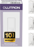 Lutron Maestro Motion Sensor Light Switch Indoor for Bathroom, Garage, Laundry Room, Closet, Occupancy Sensor Light Switch, Single-Pole, No Neutral, MS-OPS5M-WH, 3 Pack