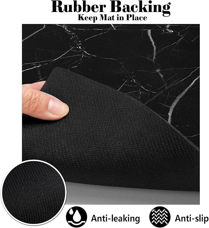 Absorbent Dog Food Mat for Floors - Quick Dry Pet Bowl Mat for Food and Water, Eco-Friendly Boho Cat Supplies