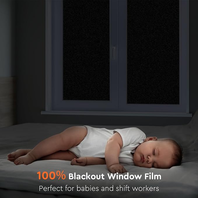 Kromapolis Blackout Film, Total Privacy & Room Darkening, 23.6'' x 78.7'' | - Image 2
