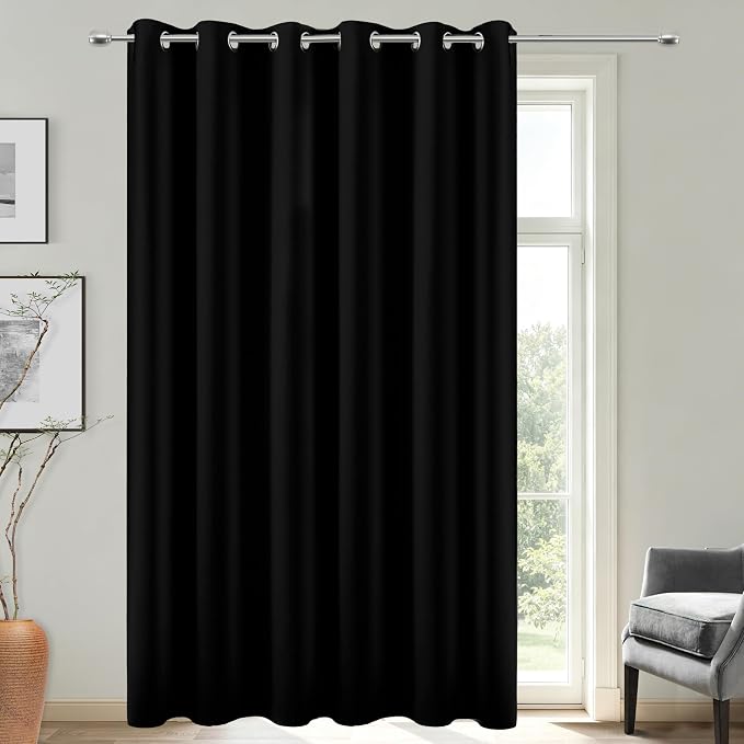 KOUFALL Extra Wide Curtains Black Out 84 x 96 Inch Long, 8FT Floor to Ceiling - Image 2