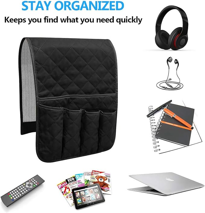 Armchair Caddy for Recliner, Non Slip Sofa Arm Organizer, Couch Side Storage - Image 6