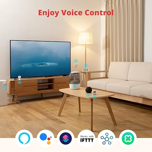 SwitchBot Bot White & Hub Mini Kit: Automate IR Devices & Physical Switches with Alexa/Google Voice Control, App Scenes & Timers.