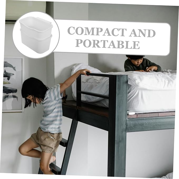 2pcs Bedside Hanging Organizer Plastic Bunk Bed Shelf - Image 3