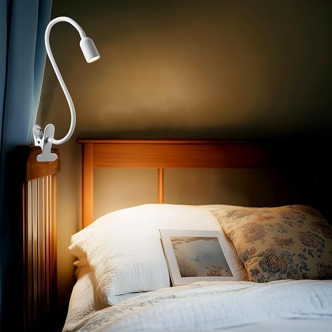 DAMI LED Reading Lights for Bed Headboard, Clip on Spotlight Lamp for Desk - Image 5