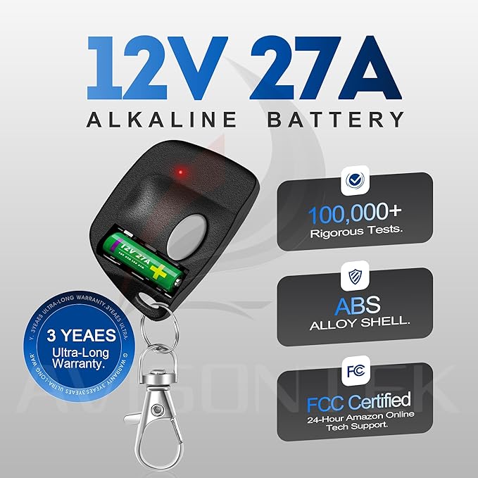2 for Multi-Code 3089 MultiCode 308911 Linear MCS308911, 10 Dip Switch Gate Opener Remote 300MHZ, Multi Code Garage Door Opener【10-Year-Warranty】
