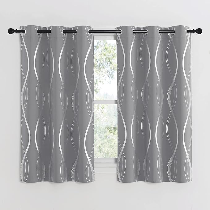NICETOWN Kitchen Blackout Curtain Panels, 42 by 54 Inch, Window Treatment - Image 2