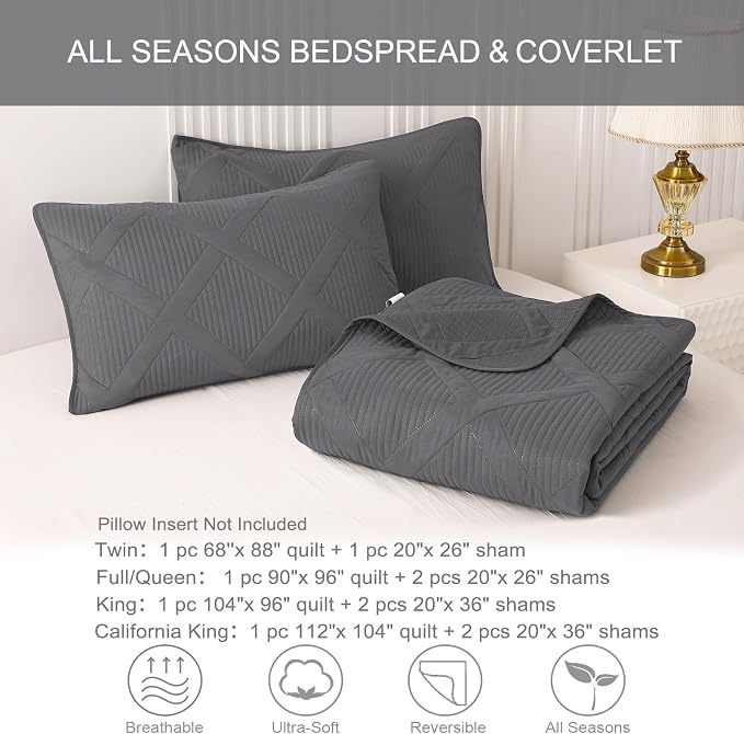 Exclusivo Mezcla Quilt King Size, Modern Striped Pattern, Lightweight Bedding - Image 6