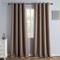 IGEMAEVE Blackout Curtains for Bedroom Rod Pocket Khaki 52" W x 96" L | Living by IGEMAEVE