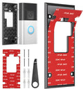 No Drill Doorbell Mount for R-ing Battery Doorbell (2024 Release) - Strong Adhesive Mounting Plate, Renter Friendly Apartment & Office Video Doorbell Holder Bracket, Easy Install Accessories Kit