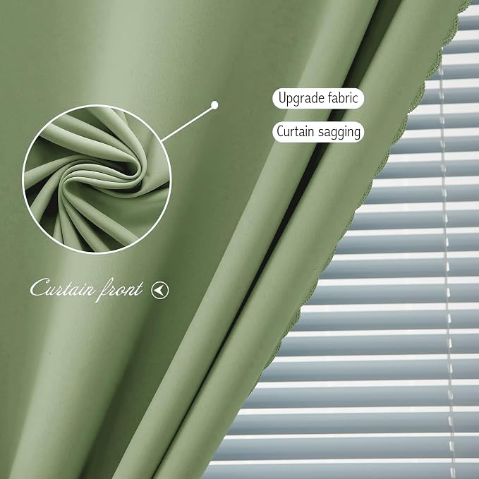 Thermal Blackout Curtains with Self-Adhesive Tape, No Rod No Drill Easy Install - Image 5