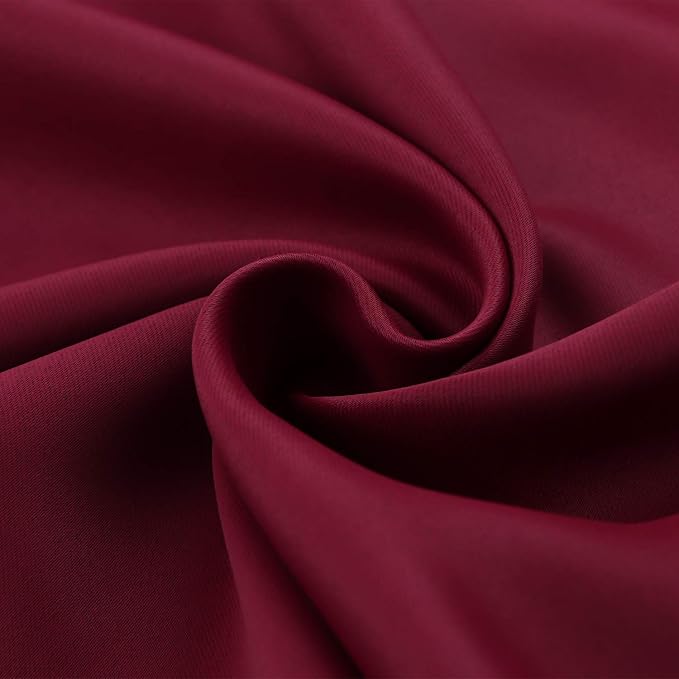 BGment Burgundy Blackout Curtains - Image 6