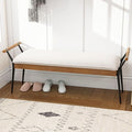 LukeAlon Modern Chenille Ottoman Bench by LukeAlon