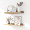 Oak Floating Shelves for Wall Decor, 14 in Shelf by Unknown