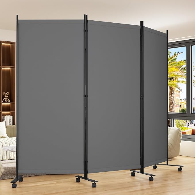 Room Divider 102'' Wide Folding Room Divider Panel by HOMSCREENER