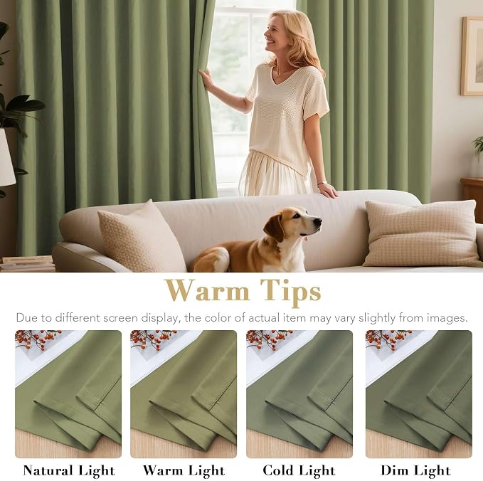 H.VERSAILTEX Blackout Curtains for Bedroom Thermal Insulated Room Darkening - Image 5