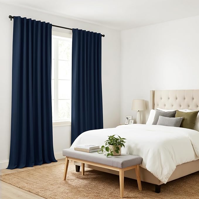 PONY DANCE Blackout 80 inch Length Curtains 2 Panels Set, Thermal Insulated - Image 8
