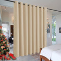 RYB HOME Decor Freestanding Office Partition Wall Divider Blackout Curtain | by RYBHOME