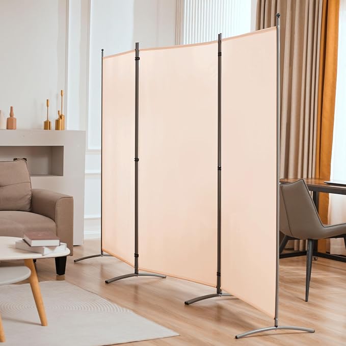 Spurgehom 3 Panel Room Divider Folding Partition Privacy Screens | Freestanding - Image 6