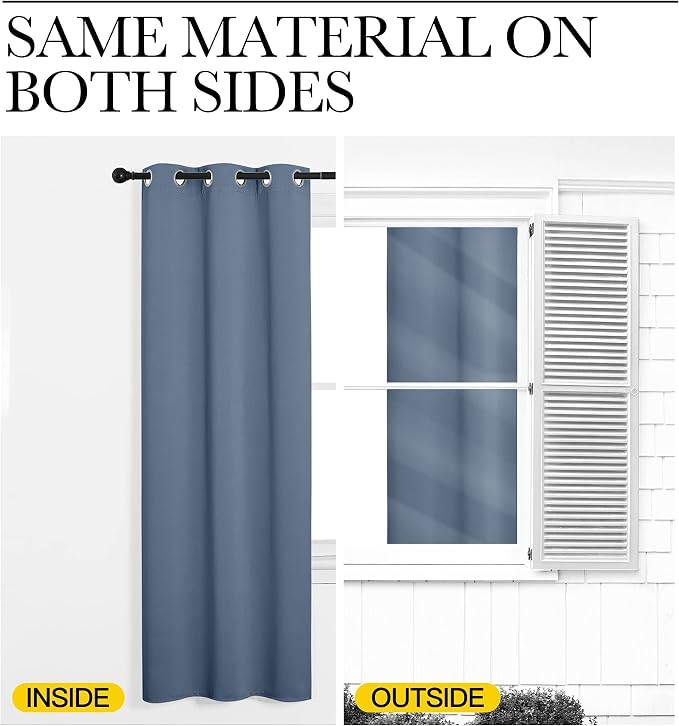 NICETOWN Closet Door Heavy Curtain, Room Dividers Shade Screens Partitions - Image 6