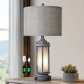 AIEAMPDO 25" Rustic Farmhouse Nightstand Lamp by AIEAMPDO