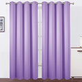 Lilac Blackout Curtains 52 x 84 inch/Lavender Curtains Set of 2 Panels/Thermal by Lemomo