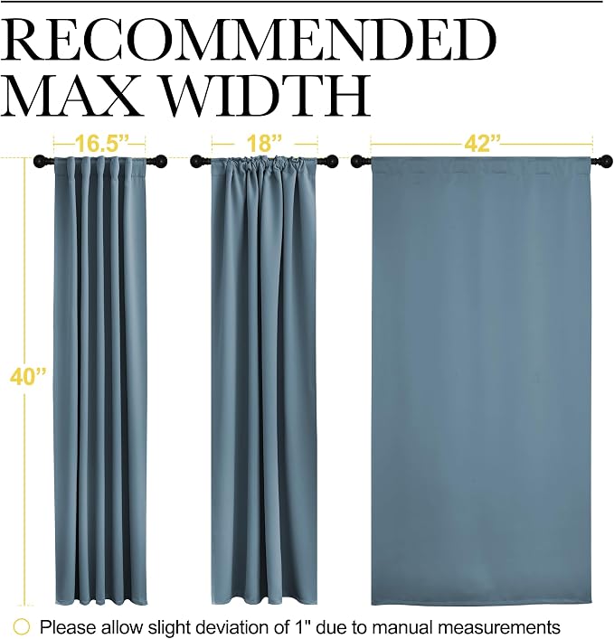 NICETOWN Window Treatment Blackout Curtains and Draperies - Image 7