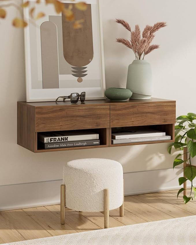 Modern Walnut Floating Nightstand - Image 8