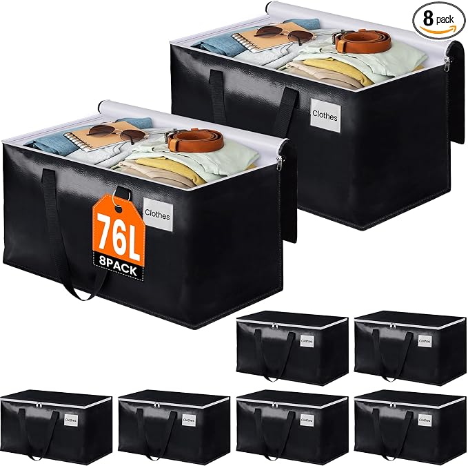 Heavy Duty Moving Bags, Extra Large Storage Bags, by BlissTotes