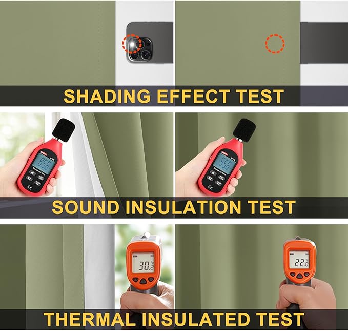 Yakamok Sage Blackout Curtains 84 Inches Long - Image 5