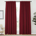 NICETOWN Christmas Burgundy Blackout Window Draperies Curtains by NICETOWN