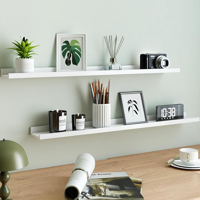White Floating Shelves for Wall Decor, 36 in Shelf - Image 4