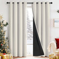 Yakamok Cream Blackout Curtains 84 inches Long by Yakamok