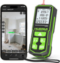 Laser Distance Measure 330Ft. Huepar Digital Rechargeable Laser Measuring Tool with Bluetooth -Phone APP, Angle Sensor, 1/16in Accuracy, M/in/Ft Unit, Pythagorean Mode, Measure Distance, Area, Volume