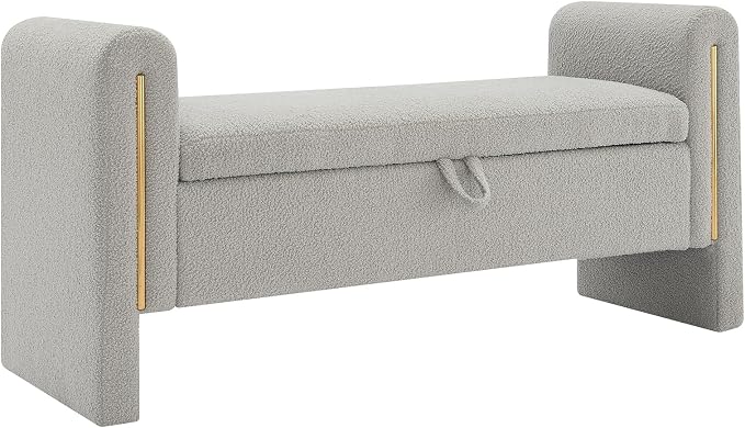 Modern Teddy Fabric Bed End Bench - Image 8