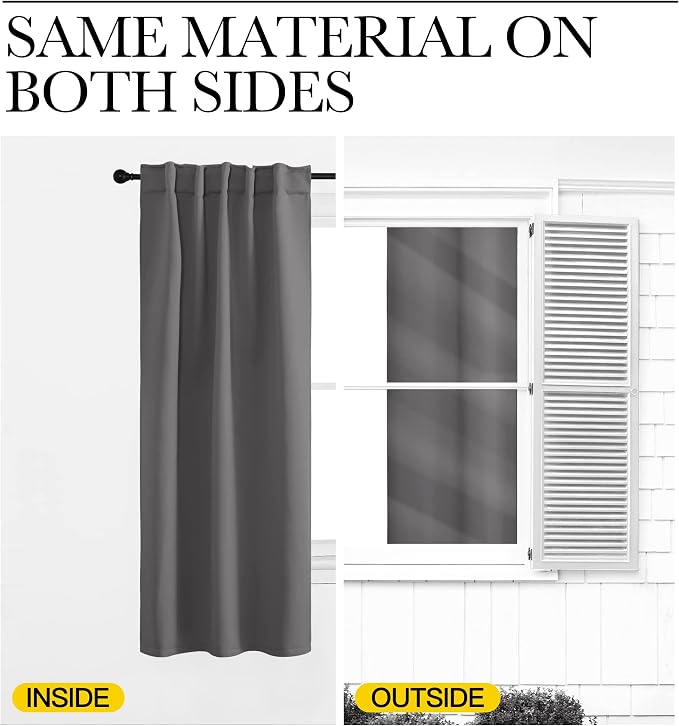 NICETOWN Blackout Curtain Panels Window Draperies - Image 6