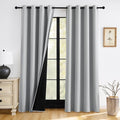 RYB HOME 100% Blackout Bedroom Curtains, Thermal Insulated Curtains | Heat & UV by RYBHOME