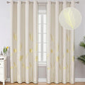 Cream Beige Room Darkening Curtains Window Curtains 102 Inches Long, Thermal by ESTELARTEXTILER